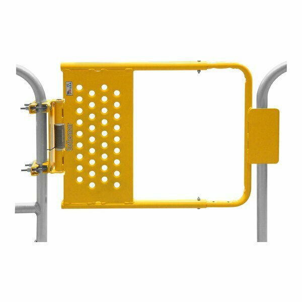 Cotterman 24'' - 40'' Yellow Powder-Coated Steel Adjustable Self-Closing Safety Gate D0900070-01 152D971